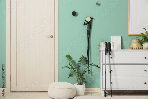 Interior of stylish room wi...