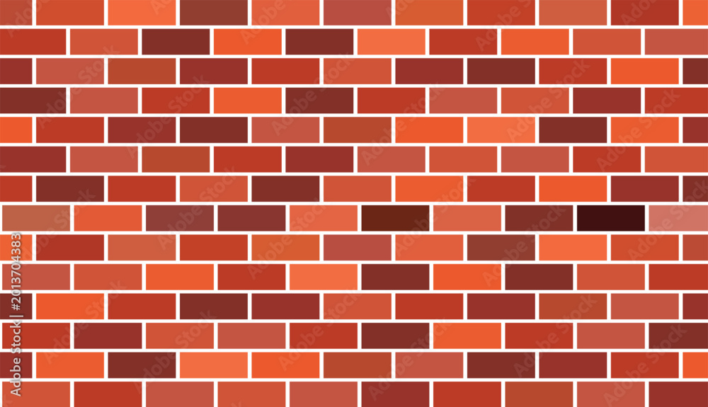 Obraz premium Red Brick Wall Seamless Pattern Background with Rustic Masonry Texture Design