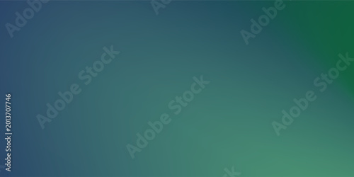 Tableau sur toile Abstract blurred gradient mesh green background in blue