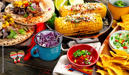 Obraz na plátně Mexican cuisine concept.