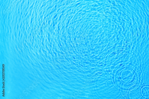 Clean water with drops on b...