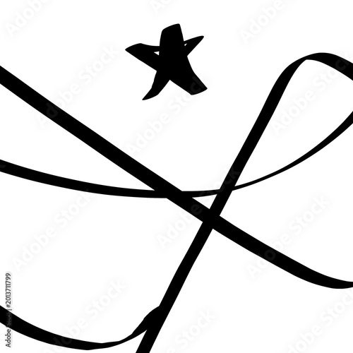 vector illustration of a black and white background