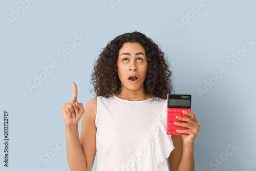 Surprised African-American ...