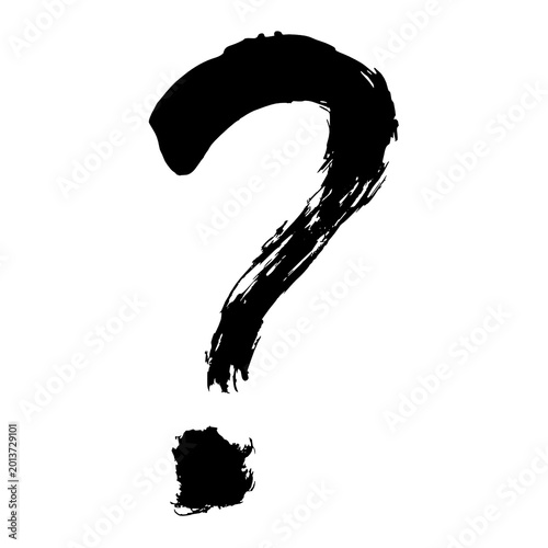 question mark on a white background