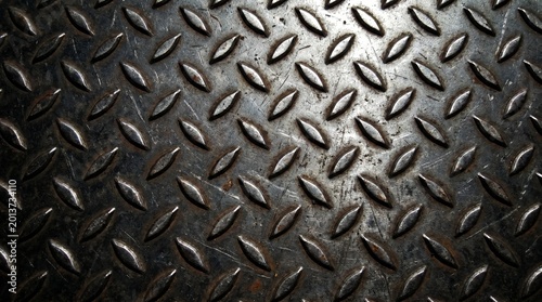 Industrial Diamond Plate Metal Texture Background