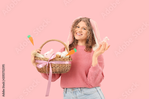 Beautiful young happy woman...