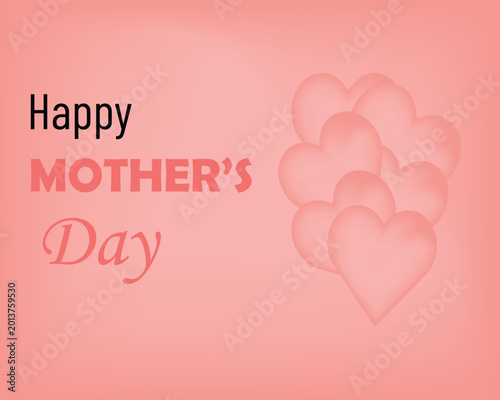 happy mothers day, mother day background, mothers day card, mothers day typography, pink hearts, pastel background, greeting card design, mothers day poster, mothers day banner, love mom, family celeb