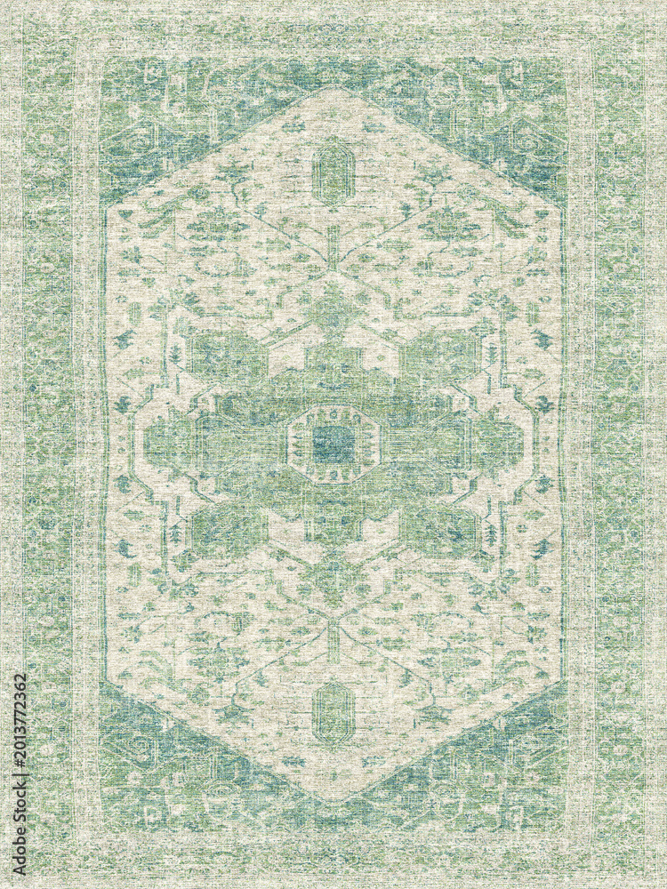Fototapeta premium Digital textured modern rug, classic carpet , traditional rug ,textile flooring rug , covering floor , mat , runner ,carpet pattern , sublimatation design , direct printing desig