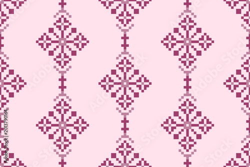 Seamless pixel pattern, seamless pattern illustration.