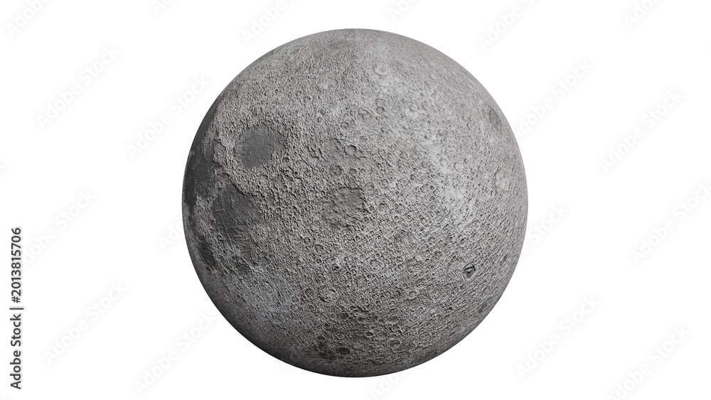 Fototapeta premium Full Moon in Black Sky