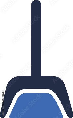 Dustpan Flat Vector Icon
