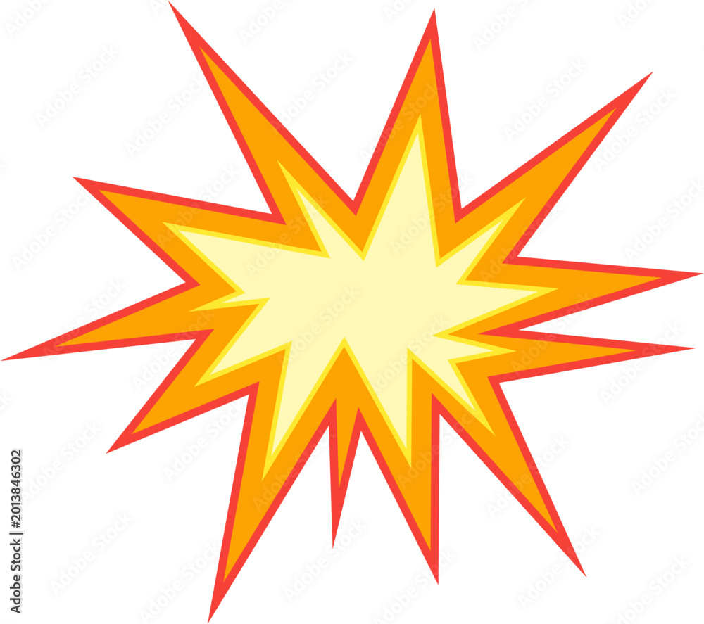 Obraz premium Comic Explode Effect