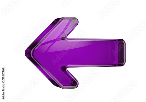 Sleek purple left-pointing smartphone with glossy finish