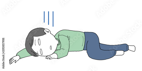 何もやる気がおきない男性　漫符