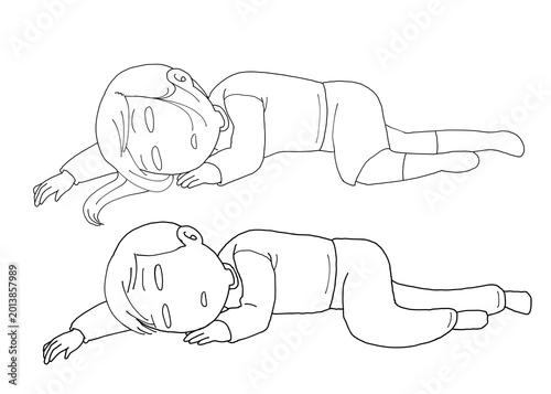 何もやる気がおきない男女　真っ白