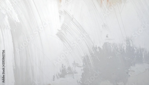 White abstract background with thick brush strokes.