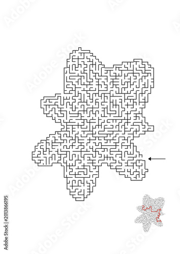 Konstfotografi Maze logic game with labyrinths transparent find out quiz finding exit path