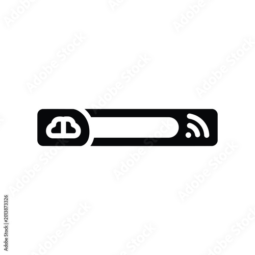 Minimalist Smart Script Icon with Multiple Pages and UI Elements in Monochrome