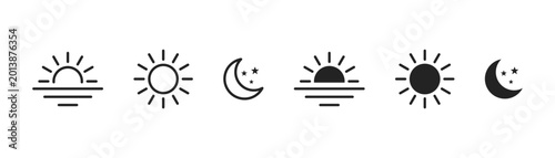 Cuadro en lienzo Time of the day icon