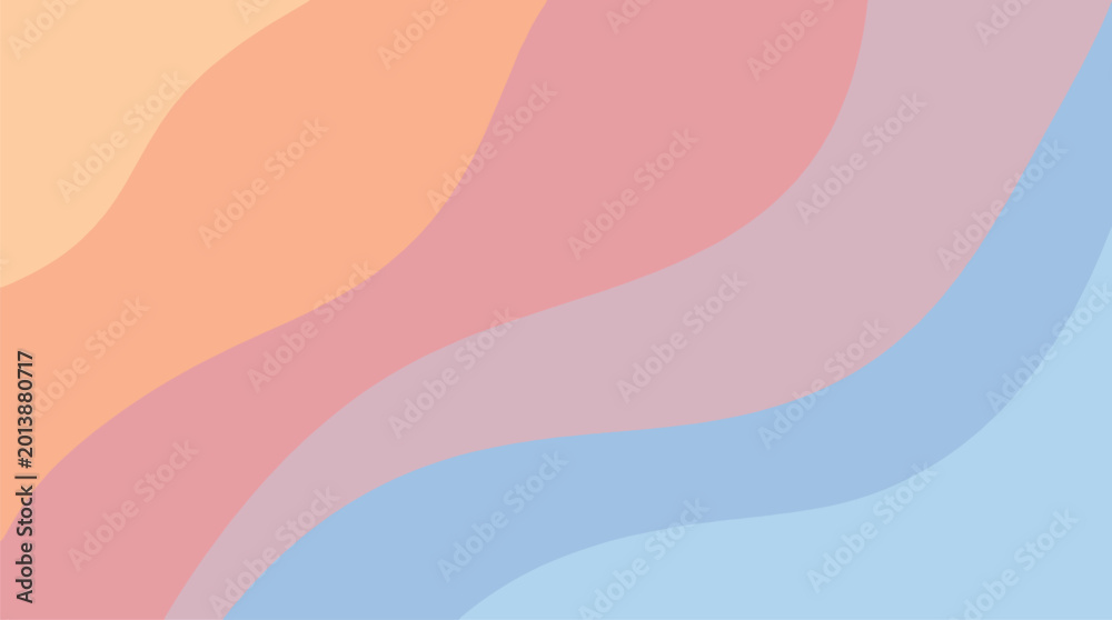 Fototapeta premium Soft ethereal pastel gradient background with smooth color transitions, abstract airy texture for graphic design, vector illustration for landing pages, and web banners.
