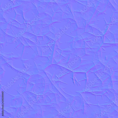 Crumpled Paper Texture Seamless Normal Map