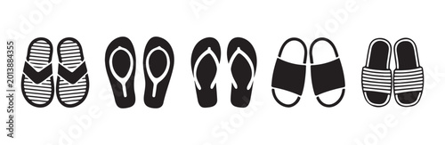 Photos Summer footwear collection featuring sandals and flip flops.