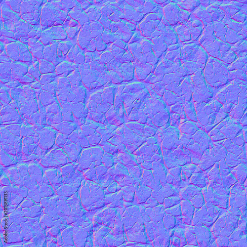Rocky Cobblestone Path Normal Map