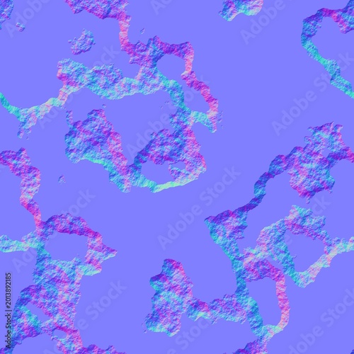 Organic Rock Clumps Normal Map Texture