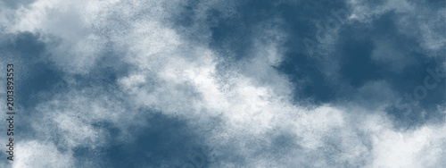 Vibrant colorful watercolor wash background with soft cloud textures and artistic ink bleeds for creative digital design cloudy textured background with white fluffy clouds.