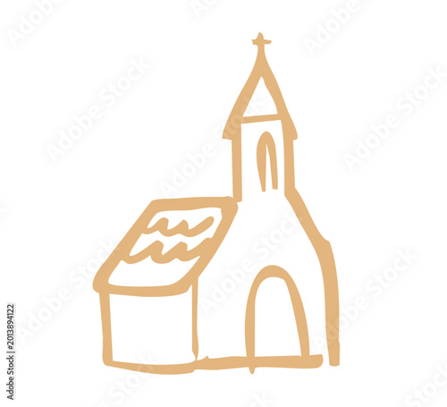 Foto Sketch of a church