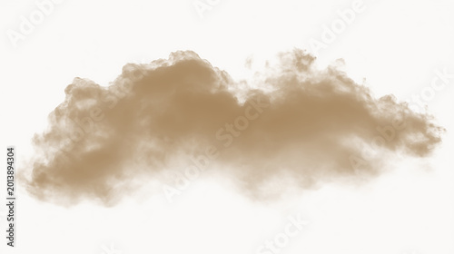 Fotografía Dust cloud floats on a clear background during a dry season in an open area rich