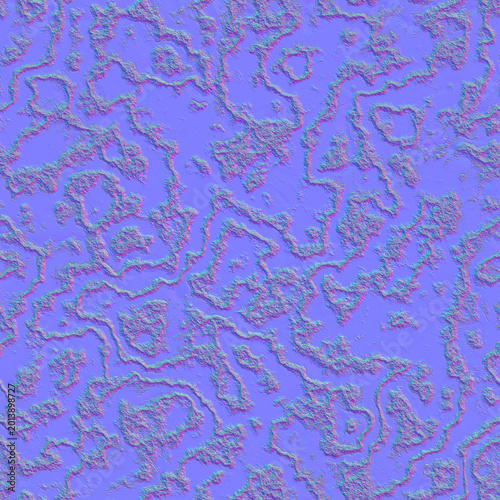 Rough Rock Surface Normal Map for PBR Material Design