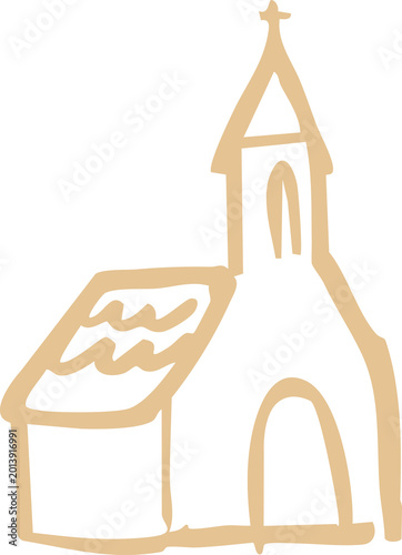 Foto Sketch of a church