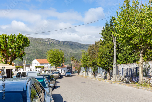 Fotografija Panoramic View of Mira de Aire Village and Green Hills in Central Portugal