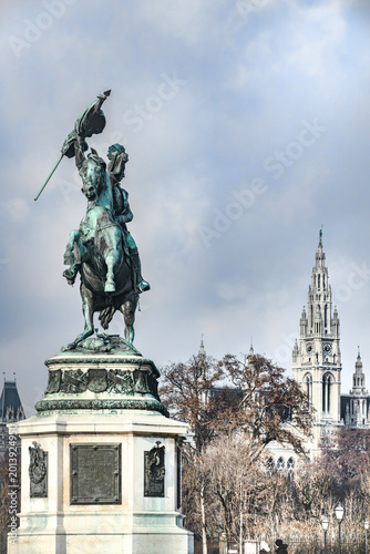 View of the buildings in Vienna