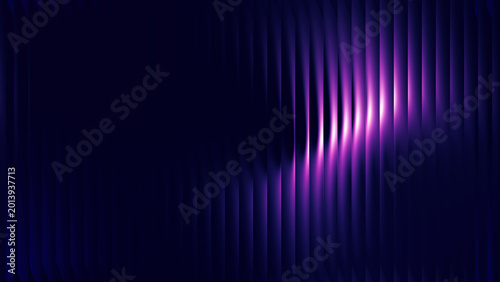 Foto Abstract background with vertical purple lines and light effects, modern digital