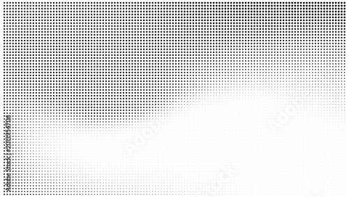 Bild auf Leinwand Vector halftone pattern with subtle density gradient black and white dot pattern