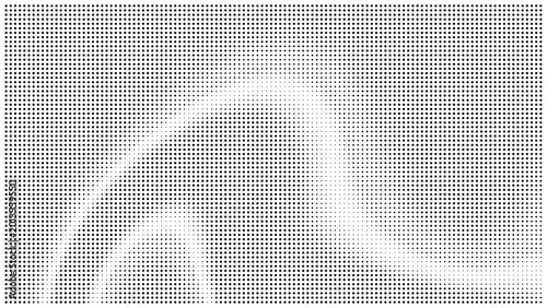 Bild auf Leinwand Halftone dot pattern abstract background with black and white screen print halft
