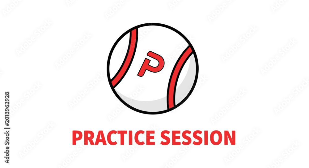 Fototapeta premium Baseball Practice Session: Emblem of Effort and Dedicated Skill Development for Aspiring Athletes