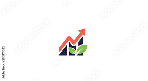 Free Download Conceptual representation of ecological growth and financial market advancement combined - GFXLoad