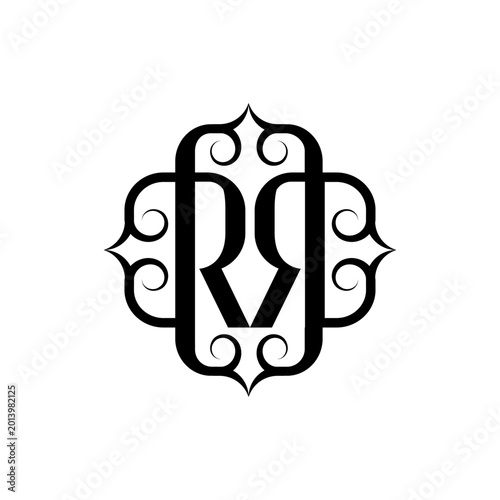 Monogram Letter Logo Design Element 1.