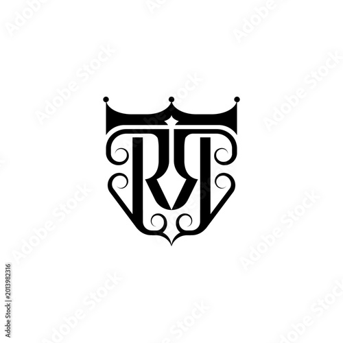 Monogram Letter Logo Design Element.