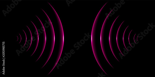 Tableau sur toile 3D Wi-Fi light effect