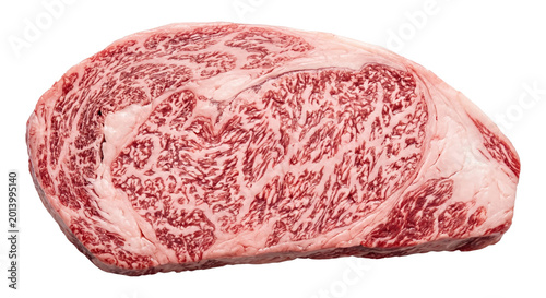 Foto Premium raw marbled wagyu ribeye beef steak