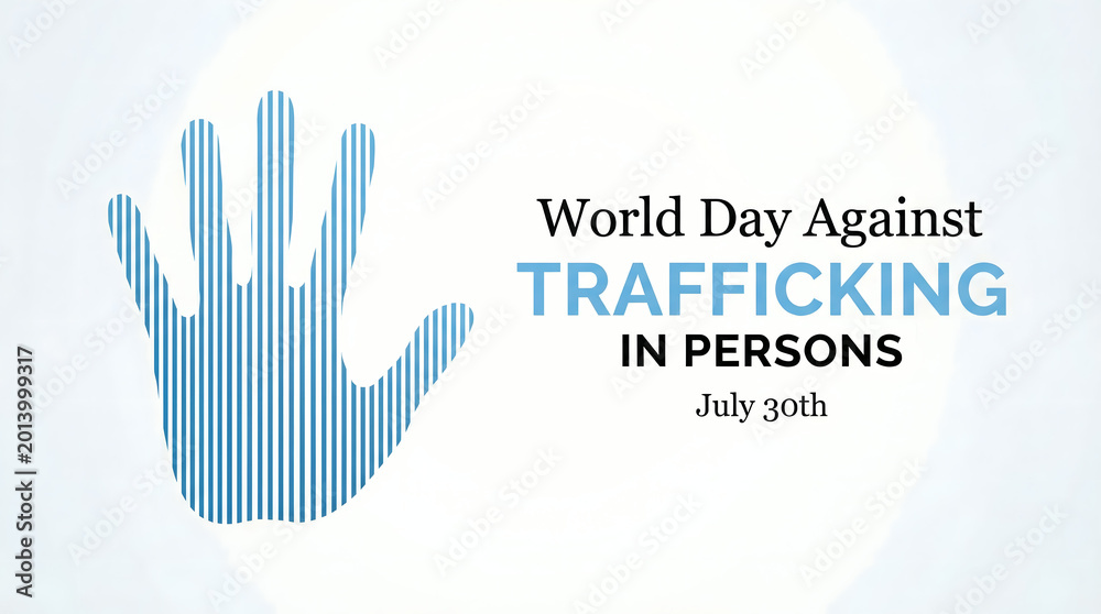 Fototapeta premium World Day Against Trafficking in Persons awareness campaign