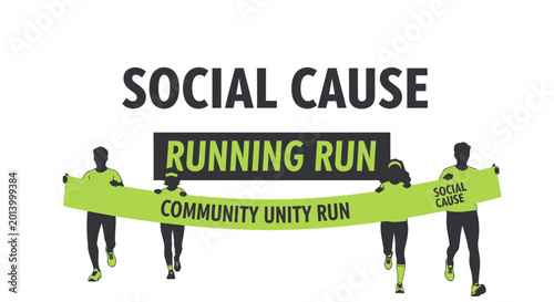 Community Unity Run Promoting Social Cause and Awareness Through Athletic Engagement