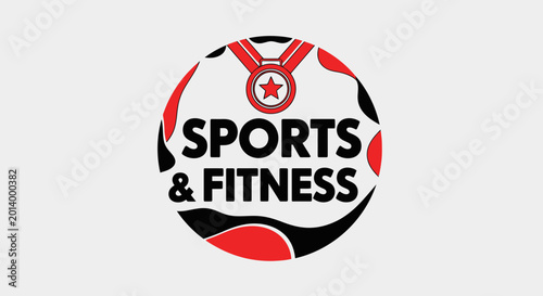 Distinctive Sports and Fitness Logo Illustrating Excellent Achievement and Peak Performance