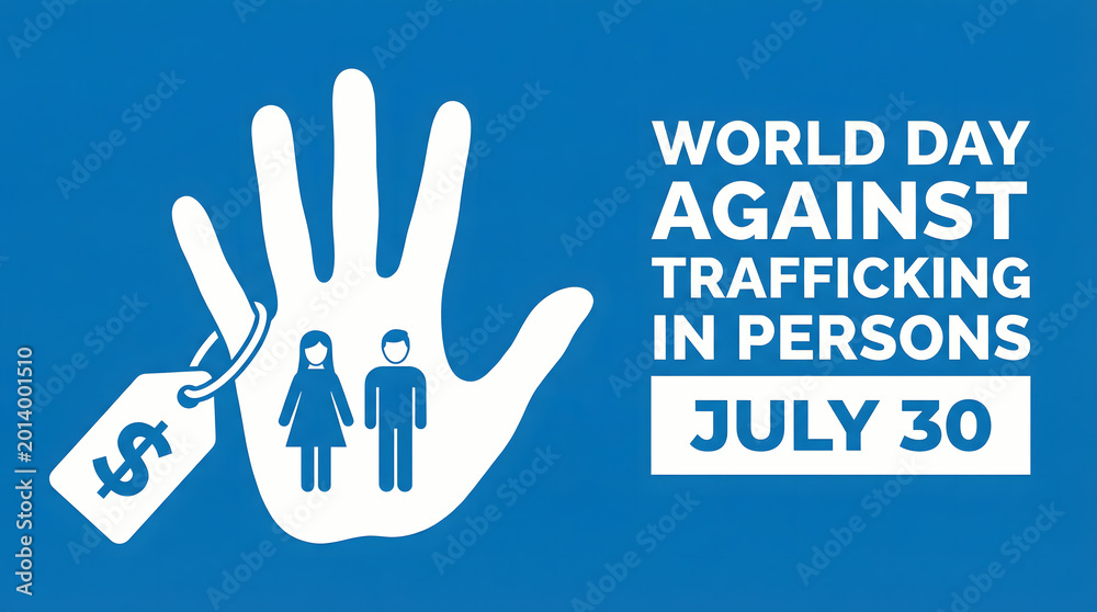 Obraz premium World day against trafficking in persons