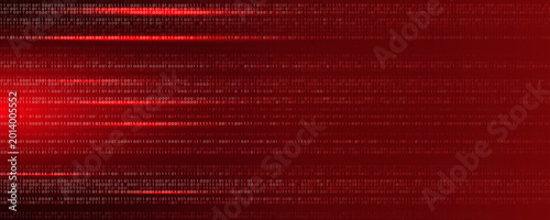 Foto Virus Code Flow Red Binary Code Bug Cyber Attack Pattern
