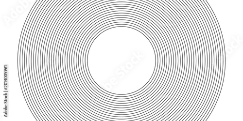 Fotografi Black mascara circular texture, brush stroke isolated on white background